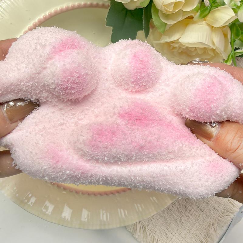 3 個ご購入につき 1 個進呈大きな猫の爪をピンクに染めてい　taonini タピオカシュフレ 厚いクリーム　ツルツル 手作り無毒 食品級シリコン スクイーズ ゆっくりとした反動でストレス解消になるおもちゃ