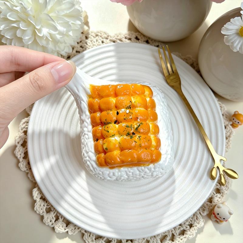 3 個ご購入につき 1 個進呈コーンブレッド taonini 　手作り無毒 食品級シリコン スクイーズ,ゆっくりとした反動でストレス解消になるおもちゃ
