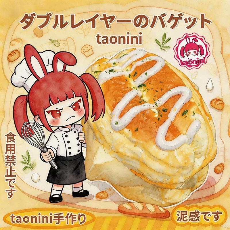 3 個ご購入につき 1 個進呈ダブルレイヤーのバゲッド　taonini ダブルレイヤーのバゲッド 泥感 中 ツルツル 手作り無毒 食品級シリコン スクイーズ ゆっくりとした反動でストレス解消になるおもちゃ