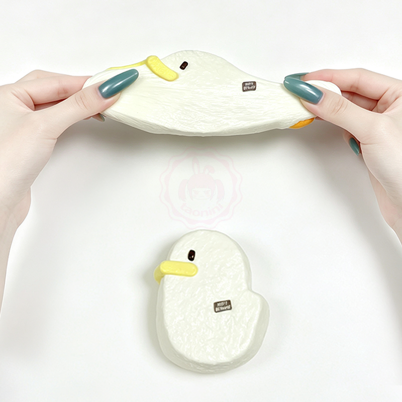 3 個ご購入につき 1 個進呈taonini かわいいアヒル  泥感　手作り無毒 食品級シリコン スクイーズゆっくりとした反動でストレス解消になるおもちゃ