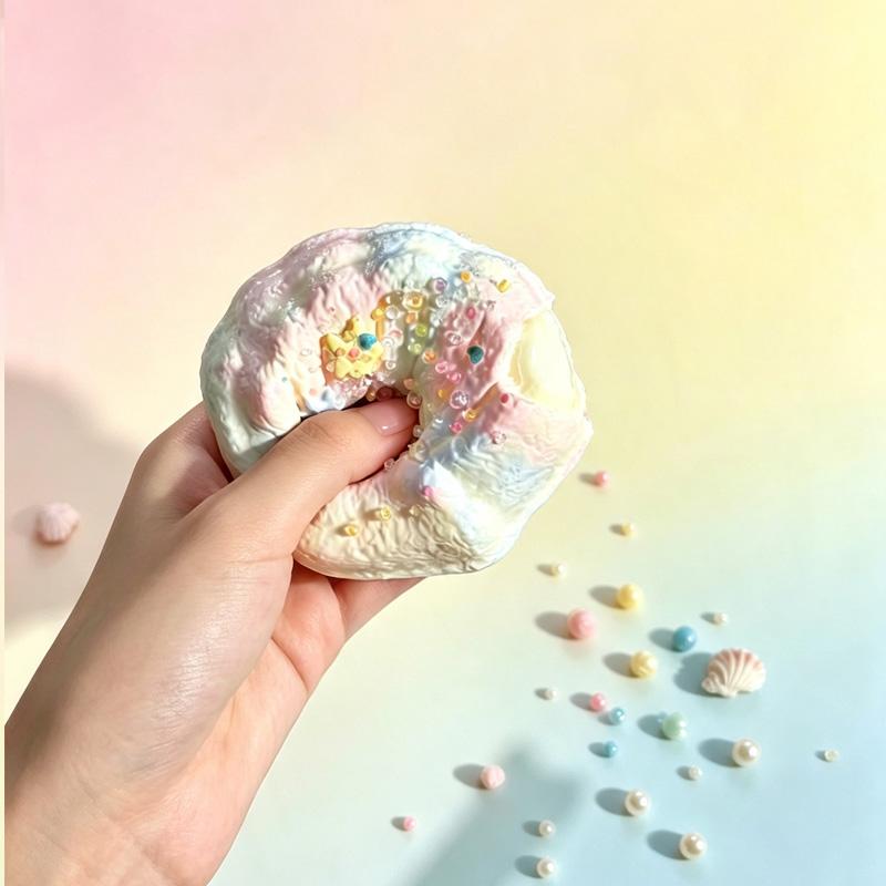 「カラーシェル」　taonini   泥感じ　手作り無毒 食品級シリコン スクイーズ 伸張玩具 スクイーズ ゆっくりとした反動でストレス解消になるおもちゃゆっくりとした反動でストレス解消になるおもちゃ