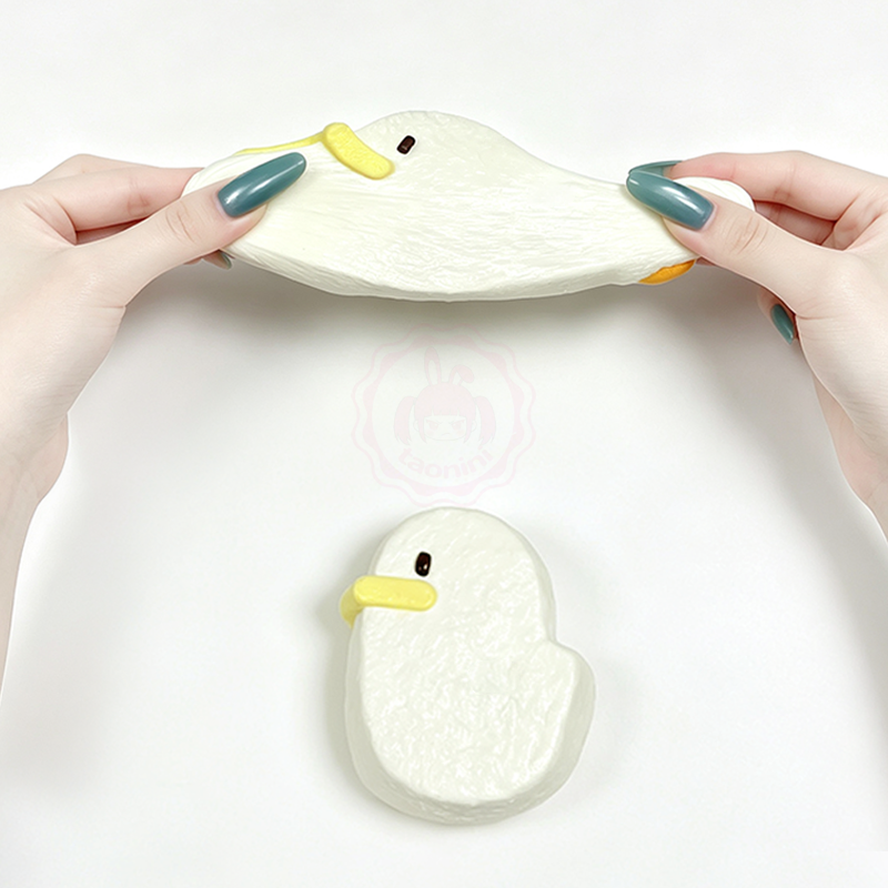 3 個ご購入につき 1 個進呈taonini かわいいアヒル  泥感　手作り無毒 食品級シリコン スクイーズゆっくりとした反動でストレス解消になるおもちゃ