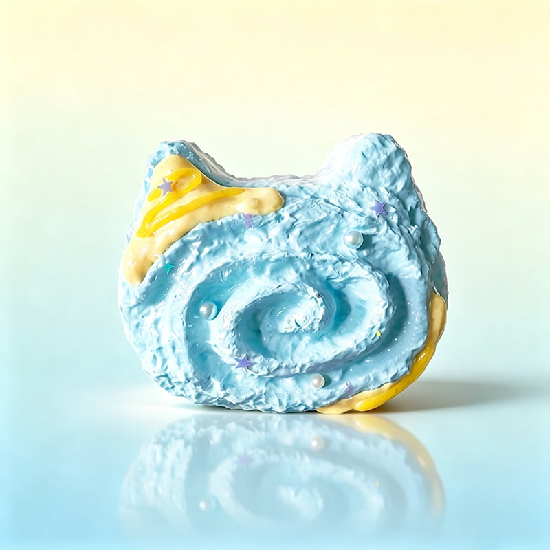 巻き巻き猫頭 taonini  泥感　手作り無毒 食品級シリコン スクイーズ 伸張玩具 スクイーズ ゆっくりとした反動でストレス解消になるおもちゃ