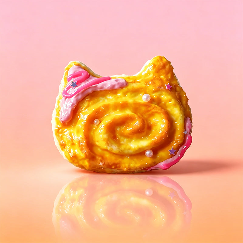 巻き巻き猫頭 taonini  泥感　手作り無毒 食品級シリコン スクイーズ 伸張玩具 スクイーズ ゆっくりとした反動でストレス解消になるおもちゃ