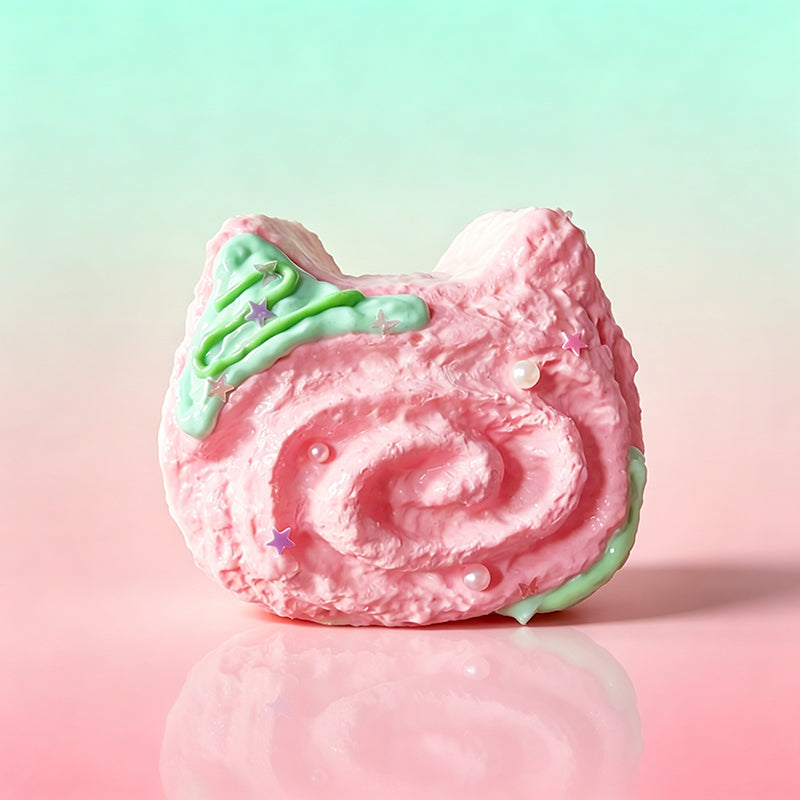 巻き巻き猫頭 taonini  泥感　手作り無毒 食品級シリコン スクイーズ 伸張玩具 スクイーズ ゆっくりとした反動でストレス解消になるおもちゃ