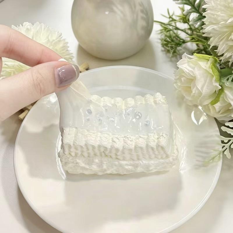 「淡い透明巻き」 taonini 淡い透明巻き クリーム状の質感 手作りの無毒 食品グレードシリコンを押さえタイプのゆっくりとした反動でストレス解消になるおもちゃ