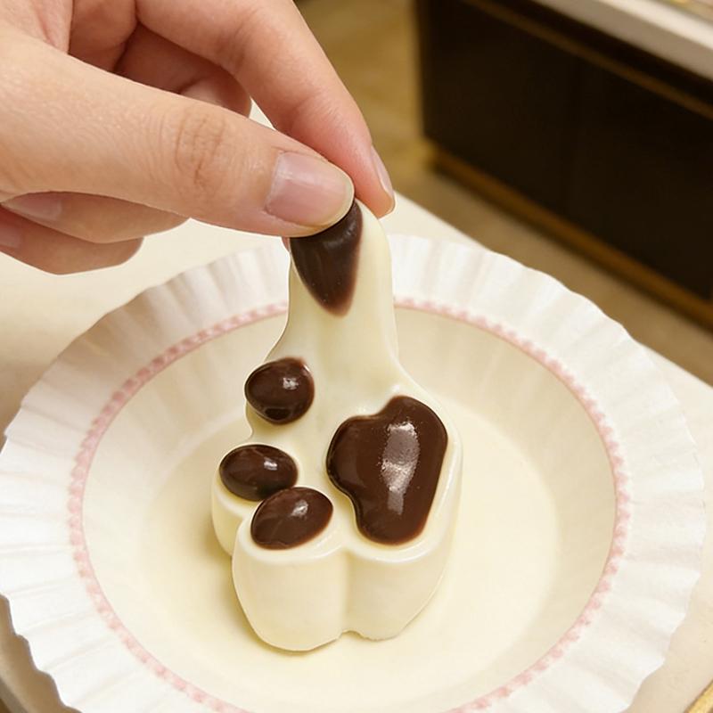 「チョコレートの猫の爪」 taonini チョコレートの猫の爪 土っぽい質感 手作り・無害 食品グレードシリコン スクイーズ伸び伸びおもちゃ 低速リバウンドでストレス解消に役立つおもちゃ