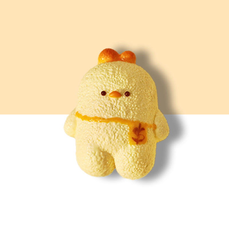 TAONINIふわふわのひよこ泥感　手作り無毒 食品級シリコン スクイーズ