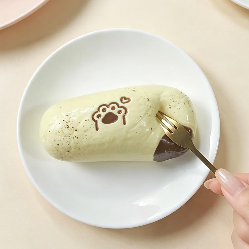 チョコレート肉ボールパン taonini 　手作り無毒 食品級シリコン スクイーズ,ゆっくりとした反動でストレス解消になるおもちゃ