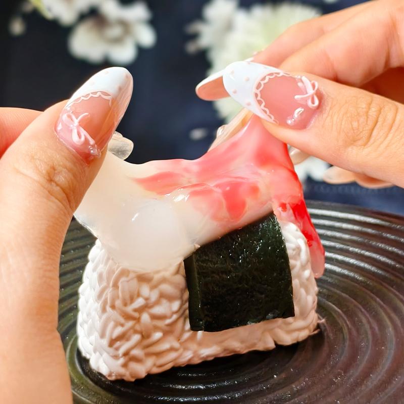 3 個ご購入につき 1 個進呈「寿司ッリ一ズ 」　taonini 寿司ッリ一ズ 泥感じ　手作り無毒 食品級シリコン スクイーズ ゆっくりとした反動でストレス解消になるおもちゃ