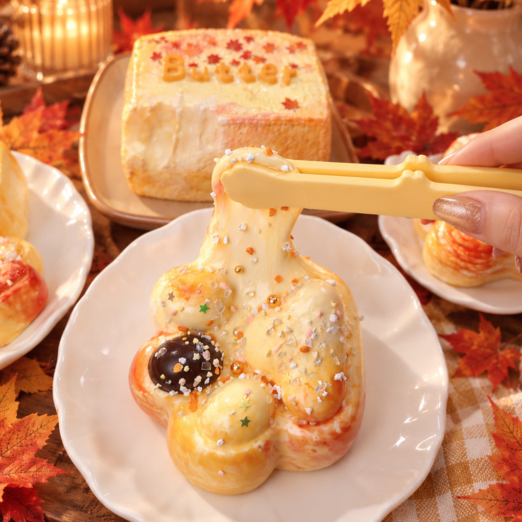 「 秋限定シリーズ」　taonini 秋限定シリーズ 泥感　手作り無毒 食品級シリコン スクイーズ 伸張玩具 スクイーズ ゆっくりとした反動でストレス解消になるおもちゃ