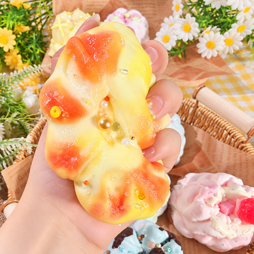 シュシュシリーズ泥感じ　手作り無毒 食品級シリコン スクイーズ 伸張玩具 スクイーズ ゆっくりとした反動でストレス解消になるおもちゃゆっくりとした反動でストレス解消になるおもちゃ