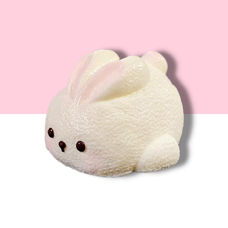 「ウサギちゃん」taoniniウサギちゃん泥感じ　手作り無毒 食品級シリコン スクイーズ 伸張玩具 スクイーズ ゆっくりとした反動でストレス解消になるおもちゃゆっくりとした反動でストレス解消になるおもちゃ