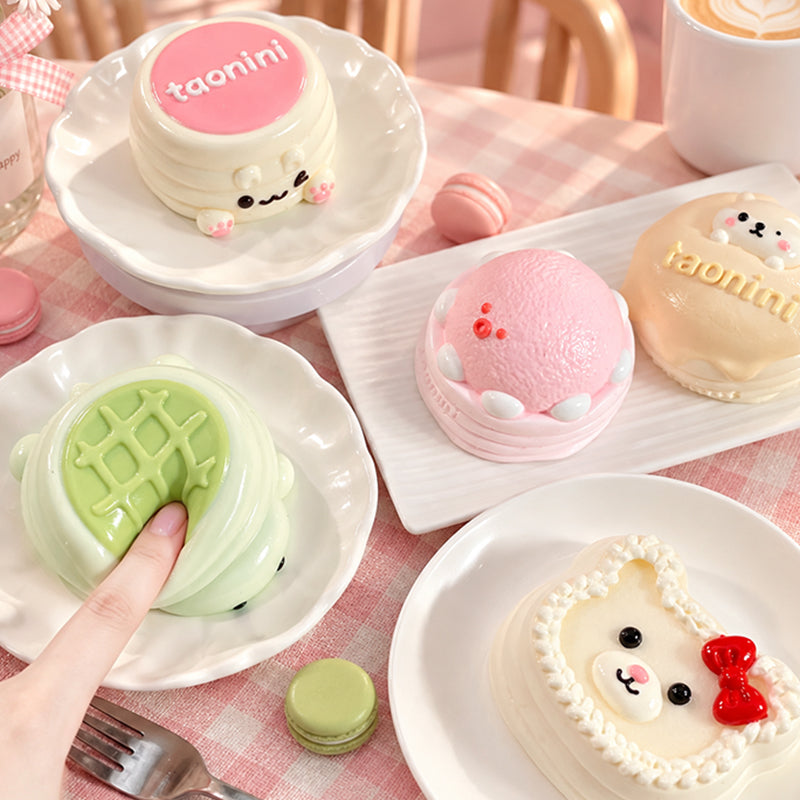 taoniniスフレ　シリーズ　手作り無毒 食品級シリコン スクイーズ ゆっくりとした反動でストレス解消になるおもちゃ