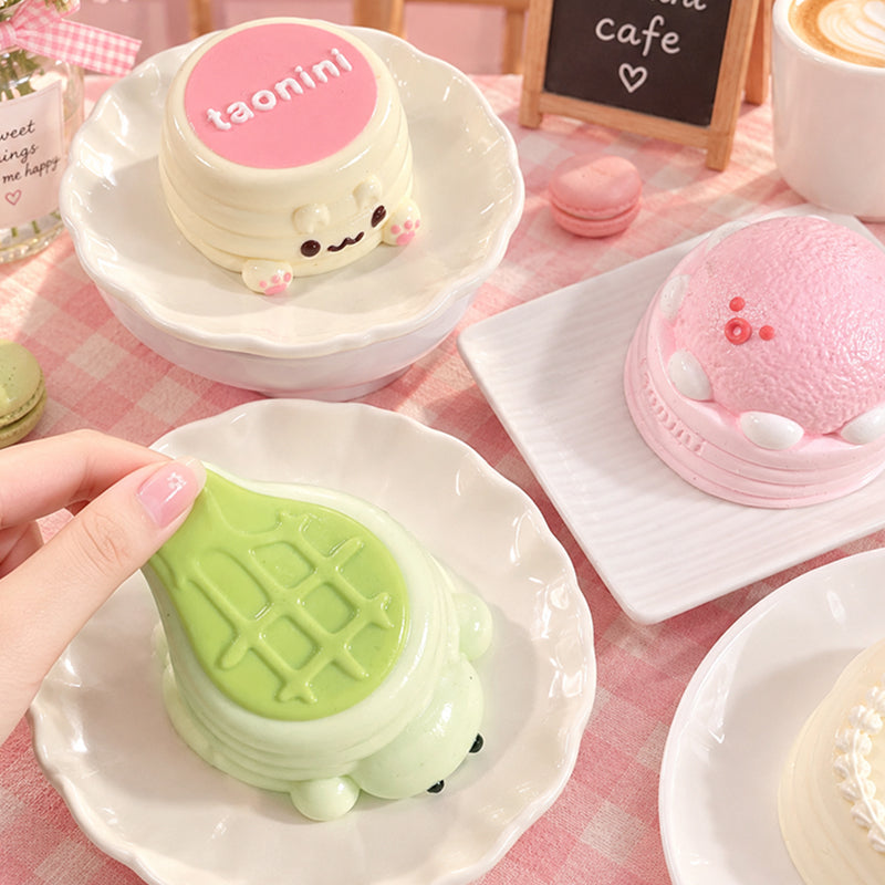 taoniniスフレ　シリーズ　手作り無毒 食品級シリコン スクイーズ ゆっくりとした反動でストレス解消になるおもちゃ