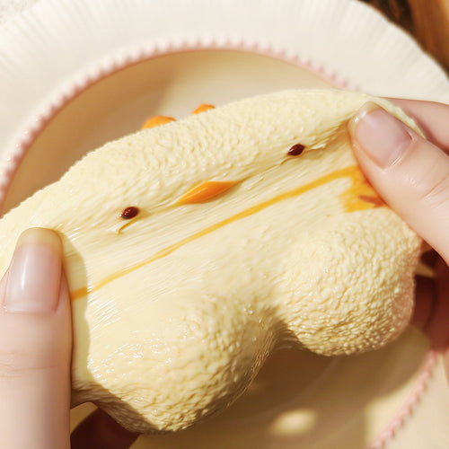 TAONINIふわふわのひよこ泥感　手作り無毒 食品級シリコン スクイーズ