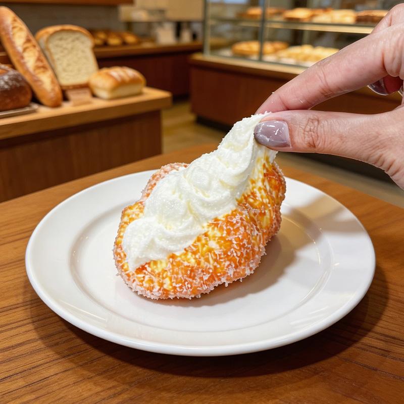 3 個ご購入で 1 個無料 taonini クリーム大可颂  スパシーミルクの手触り　手作り無毒 食品級シリコン スクイーズ ゆっくりとした反動でストレス解消になるおもちゃ