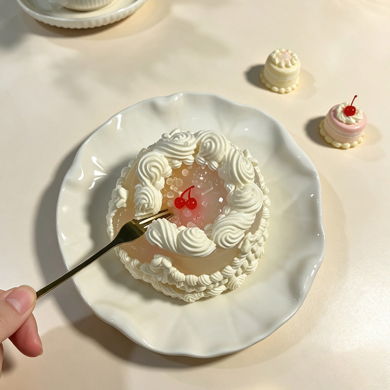 「 チェリーケーキ 」　taonini チェリーケーキ  泥感　手作り無毒 食品級シリコン スクイーズ 伸張玩具 スクイーズ ゆっくりとした反動でストレス解消になるおもちゃ