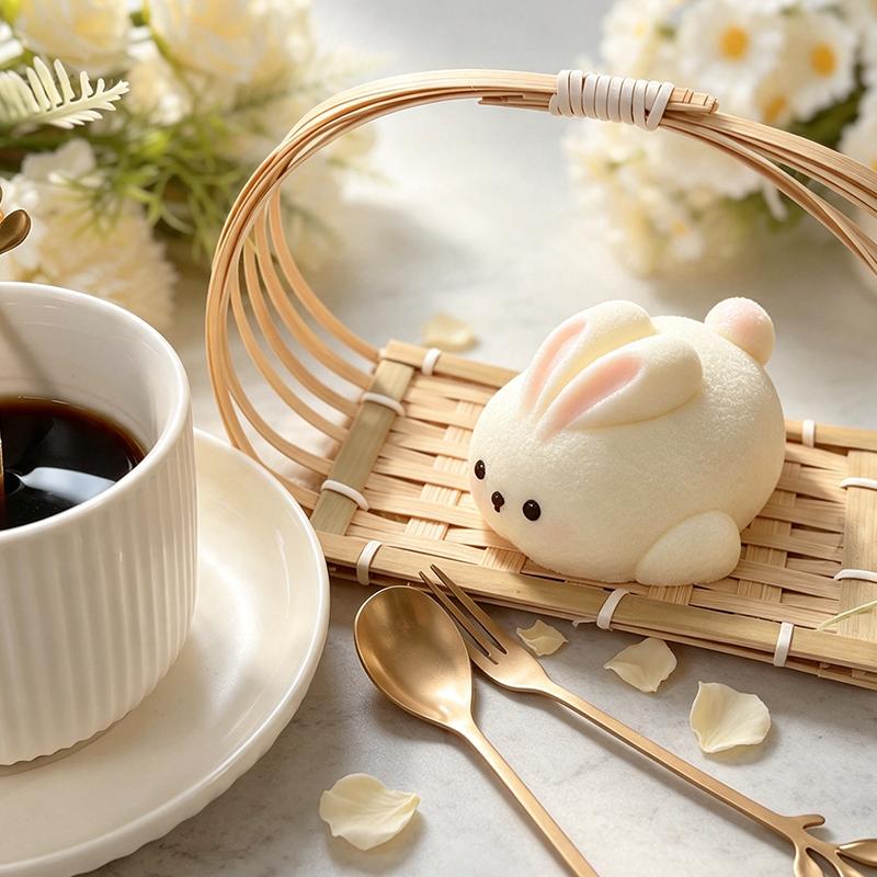 「ウサギちゃん」taoniniウサギちゃん泥感じ　手作り無毒 食品級シリコン スクイーズ 伸張玩具 スクイーズ ゆっくりとした反動でストレス解消になるおもちゃゆっくりとした反動でストレス解消になるおもちゃ