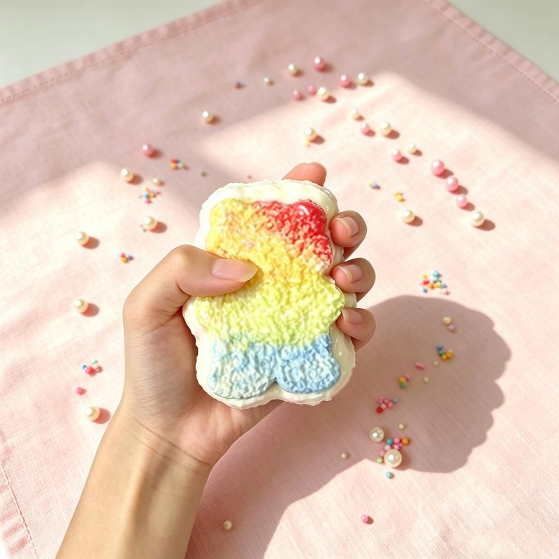 クマ三重のトーストパン taonini  クマ三重のトーストパン 大 泥感　手作り無毒 食品級シリコン スクイーズ ゆっくりとした反動でストレス解消になるおもちゃ