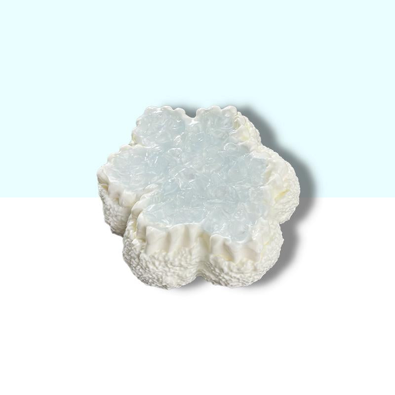 3 個ご購入につき 1 個進呈「 雪の結晶」　taonini 雪の結晶  クリームのしっとりとした手触り　手作り無毒 食品級シリコン スクイーズ 伸張玩具 スクイーズ ゆっくりとした反動でストレス解消になるおもちゃ