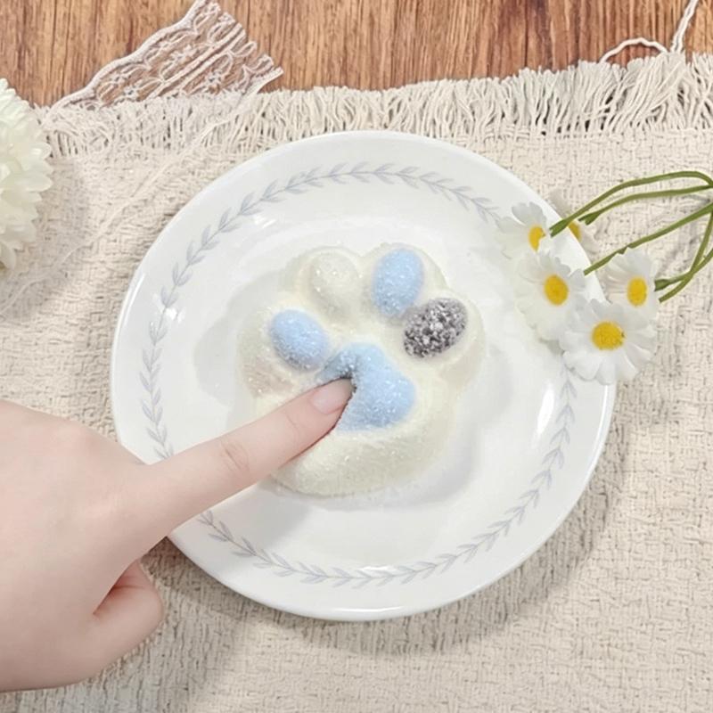 3 個ご購入で 1 個無料 海塩チョコレート猫の爪taonini 海塩チョコレート猫の爪   厚みのあるクリームの手触り　手作り無毒 食品級シリコン スクイーズ ゆっくりとした反動でストレス解消になるおもちゃ