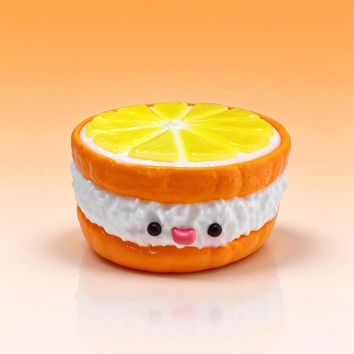 フルーツサンドシリーズ泥感じ　手作り無毒 食品級シリコン スクイーズ 伸張玩具 スクイーズ ゆっくりとした反動でストレス解消になるおもちゃゆっくりとした反動でストレス解消になるおもちゃ