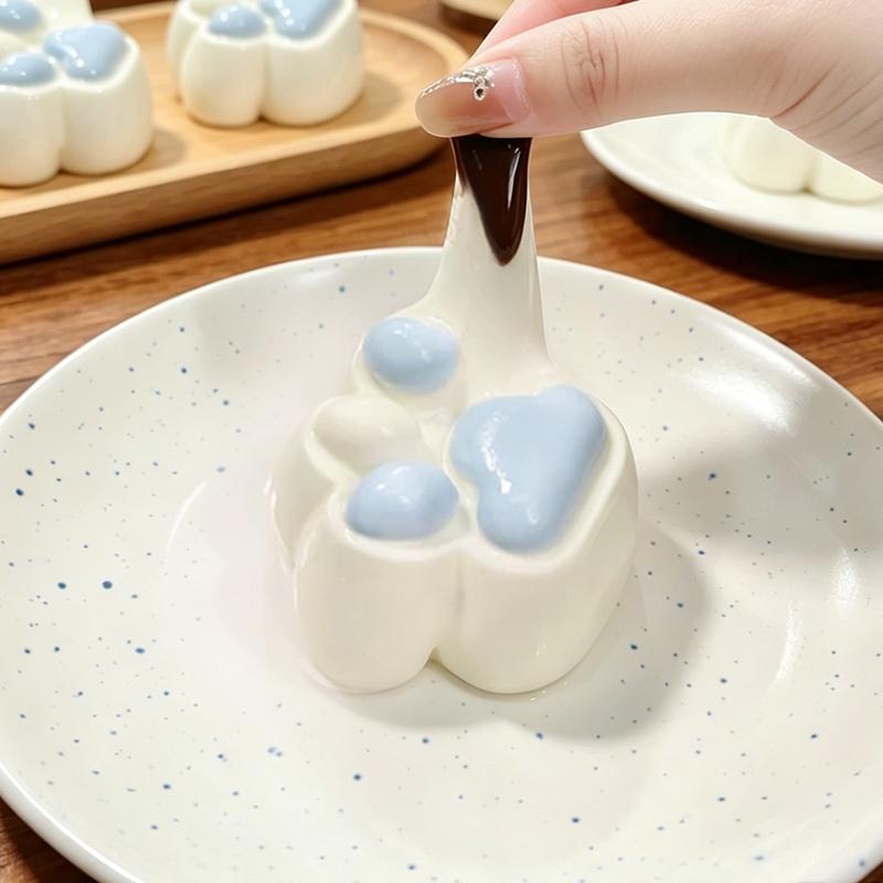 3 個ご購入で 1 個無料 海塩チョコレート猫の爪taonini 海塩チョコレート猫の爪   厚みのあるクリームの手触り　手作り無毒 食品級シリコン スクイーズ ゆっくりとした反動でストレス解消になるおもちゃ