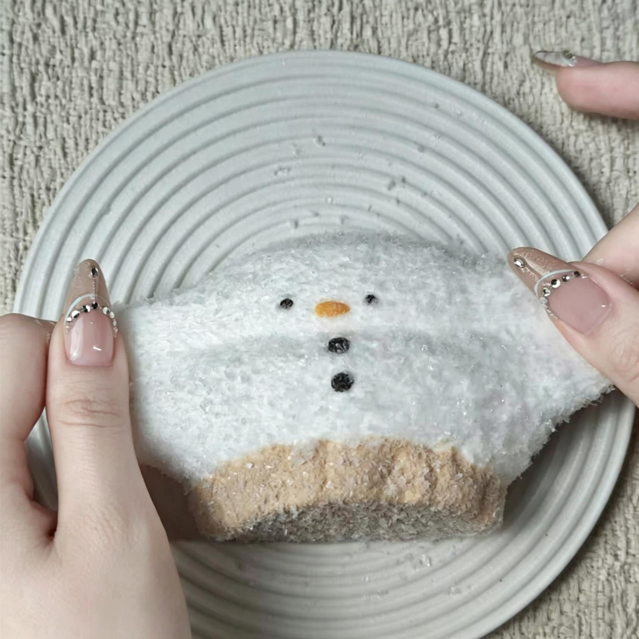 3 個ご購入につき 1 個進呈「わたゆきちゃん】　taonini わたゆきちゃん 薄いクリーム感です　手作り無毒 食品級シリコン スクイーズ