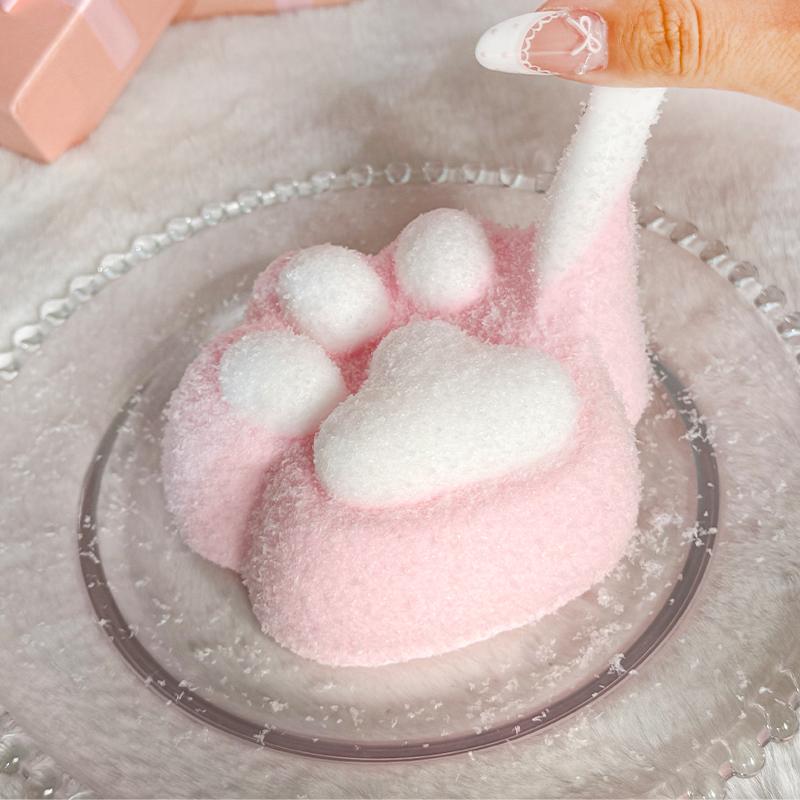 3 個ご購入につき 1 個進呈白い大きな猫の爪　taonini 白い大きな猫の爪 泥感　手作り無毒 食品級シリコン スクイーズ ゆっくりとした反動でストレス解消になるおもちゃ