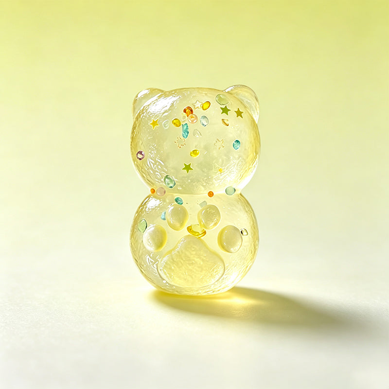「小熊ミルク飴シリーズ」　taonini   泥感じ　手作り無毒 食品級シリコン スクイーズ 伸張玩具 スクイーズ ゆっくりとした反動でストレス解消になるおもちゃゆっくりとした反動でストレス解消になるおもちゃ