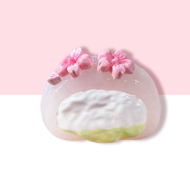 3 個ご購入につき 1 個進呈「 桜大福」　taonini 桜大福  クリームの感触　手作り無毒 食品級シリコン スクイーズ ゆっくりとした反動でストレス解消になるおもちゃゆっくりとした反動でストレス解消になるおもちゃ