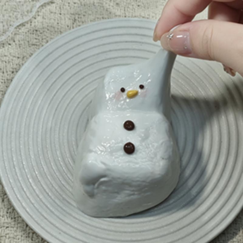 3 個ご購入につき 1 個進呈「わたゆきちゃん】　taonini わたゆきちゃん 薄いクリーム感です　手作り無毒 食品級シリコン スクイーズ