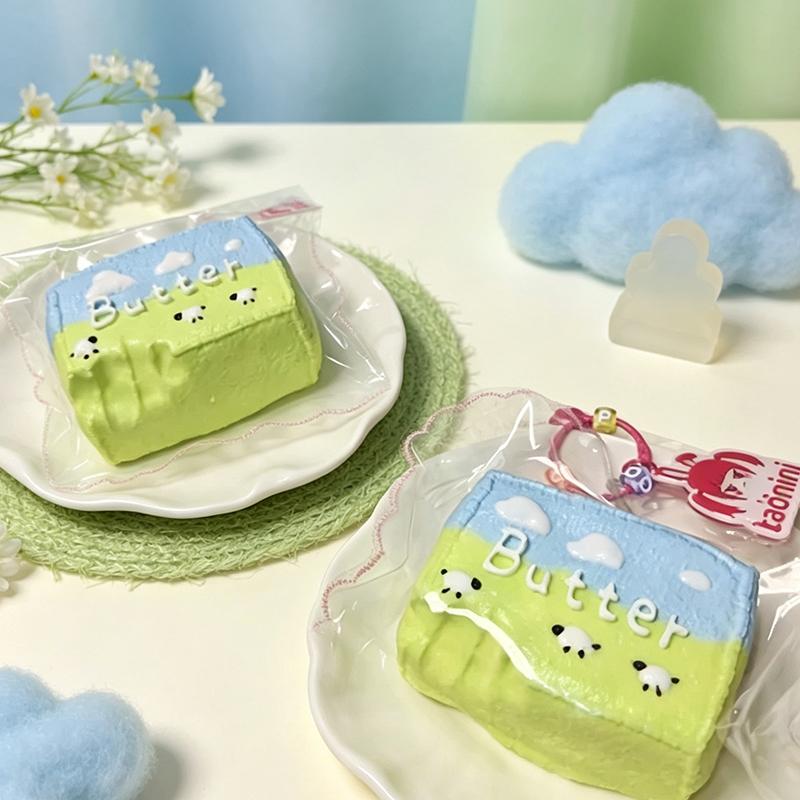 taonini 中 ヒツジバター 泥感　ツルツル 手作り無毒 食品級シリコン スクイーズ ゆっくりとした反動でストレス解消になるおもちゃ