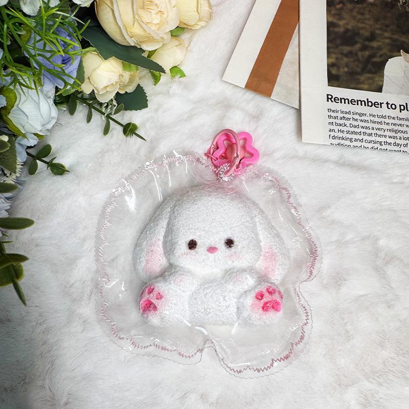 TAONINIピンクのうさぎです 泥感　手作り無毒 食品級シリコン スクイーズ