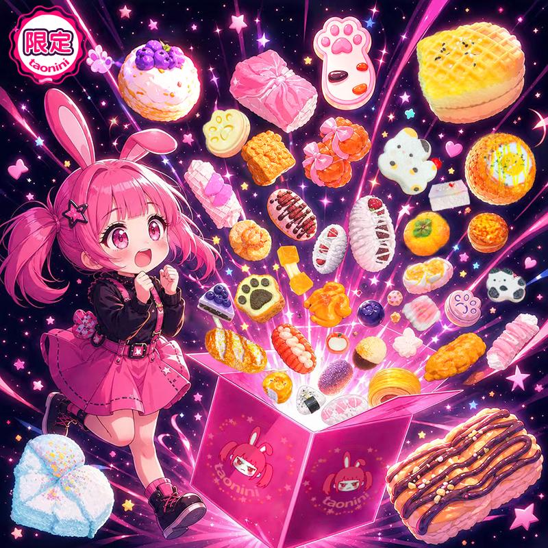 A+.  S.  SSS. 拆拆楽 taonini 1買い＝4個ゲット，999円、1発買うと1発， バラプレタイム 手作り無毒 食品級シリコン スクイーズ 伸張玩具 スクイーズ,ゆっくりとした反動でストレス解消になるおもちゃ