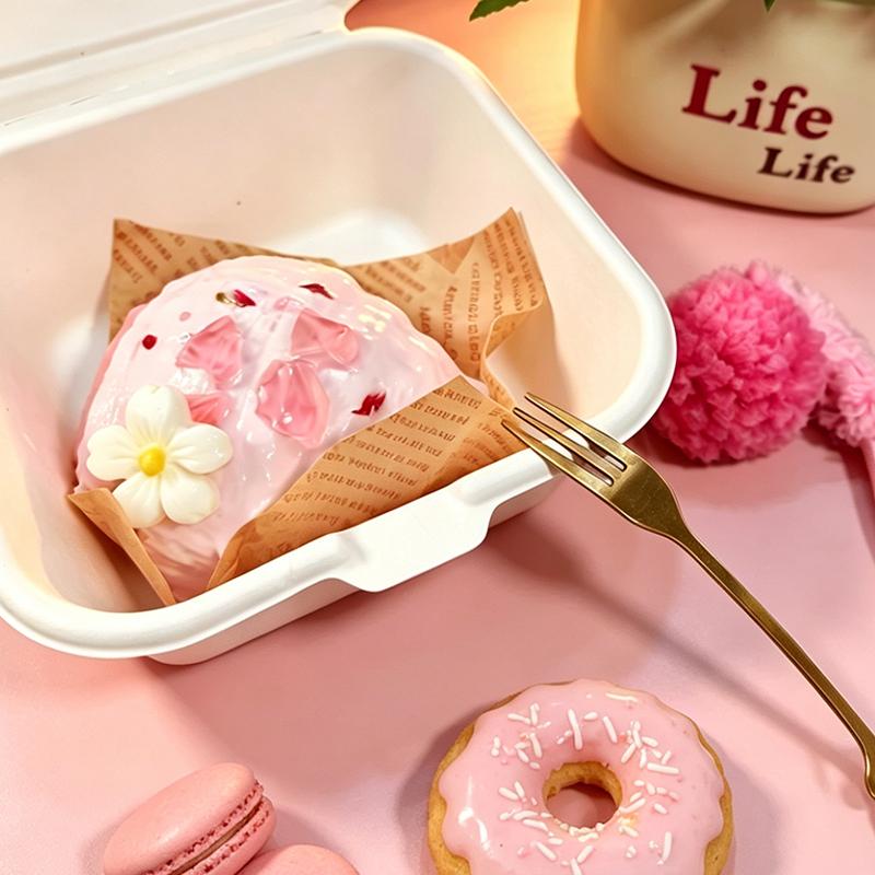 3 個ご購入につき 1 個進呈ピンク桜 とろとろ クロワッサン taonini ピンク桜  とろとろ  / クロワッサン泥感　ツルツル 手作り無毒 食品級シリコン スクイーズ ゆっくりとした反動でストレス解消になるおもちゃ