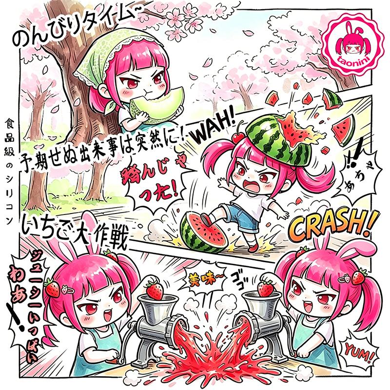 3 個ご購入につき 1 個進呈「ランダムフルーツ味 タオニニ」　taonini ランダムフルーツ味 タオニニ　手作り無毒 食品級シリコン スクイーズ 伸張玩具 スクイーズ ゆっくりとした反動でストレス解消になるおもちゃゆっくりとした反動でストレス解消になるおもちゃ