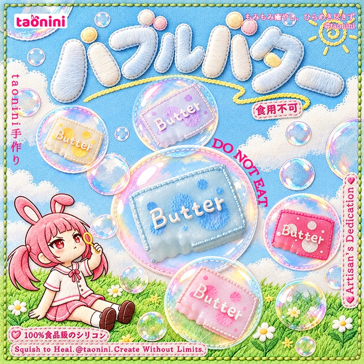バブルバター taoniniバブルバター  泥感　手作り無毒 食品級シリコン スクイーズゆっくりとした反動でストレス解消になるおもちゃ