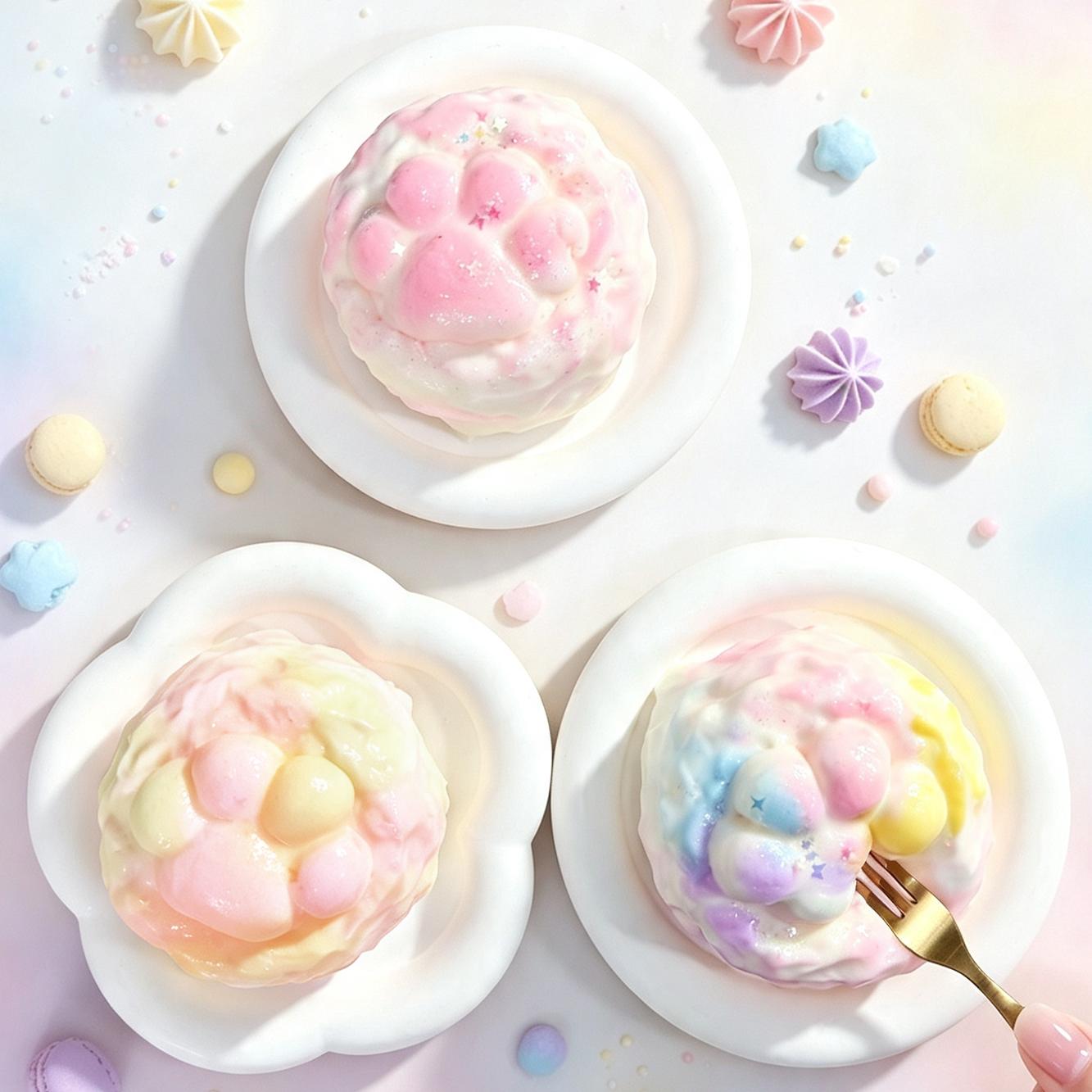 マシュマロ肉球 taonini ネコ爪マシュマロ  泥感　手作り無毒 食品級シリコン スクイーズゆっくりとした反動でストレス解消になるおもちゃ