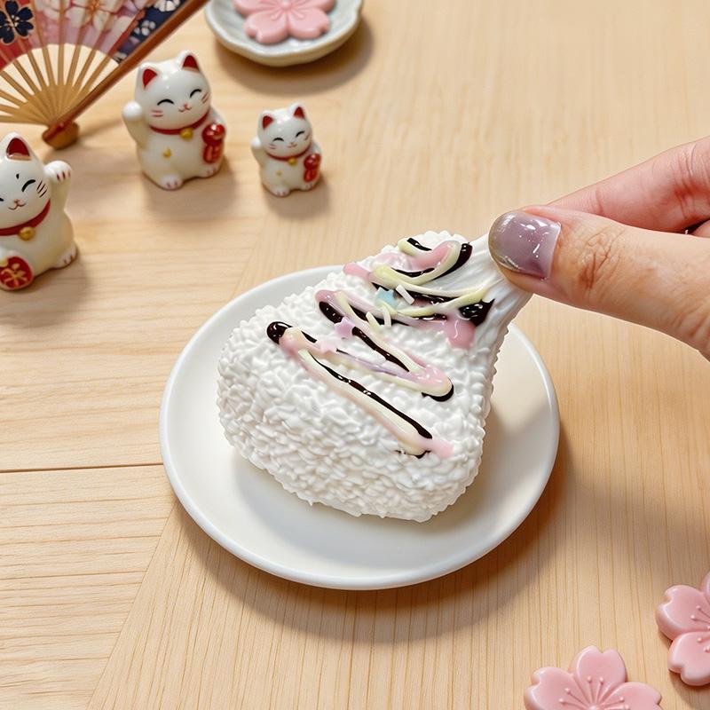 3 個ご購入につき 1 個進呈「 ジャム団子 」　taonini ジャム団子  泥感　手作り無毒 食品級シリコン スクイーズ ストレス解消のおもちゃ ゆっくりとした反動でストレス解消になるおもちゃ