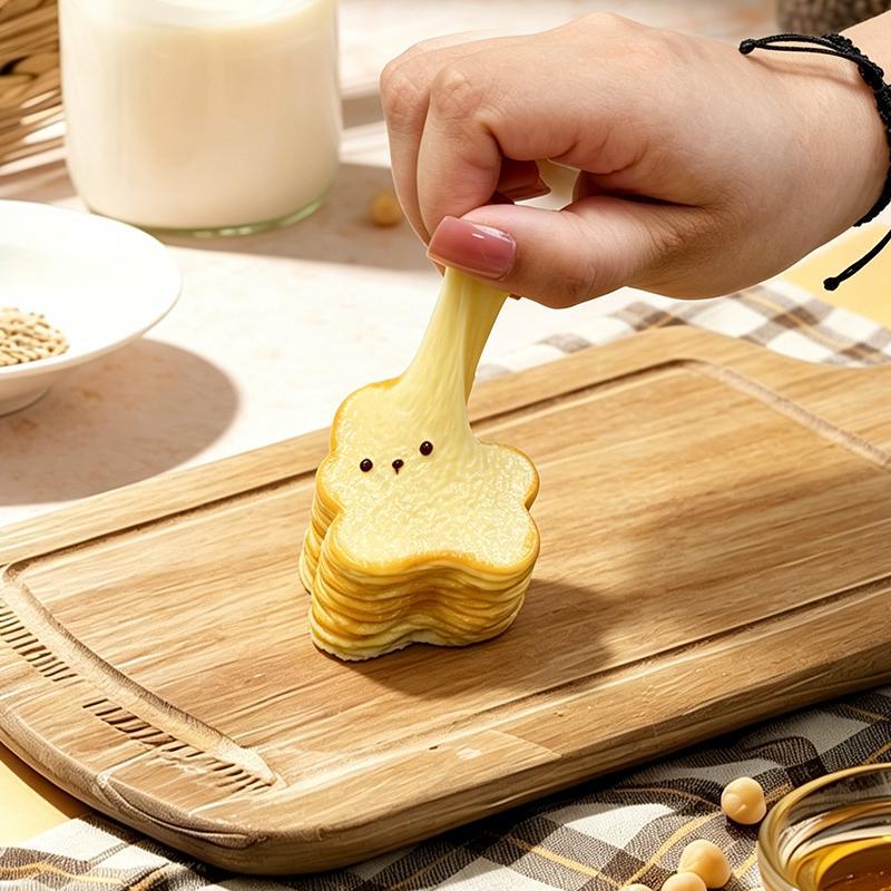 水っぽい質感の千層ウサギ taonini  水っぽい質感の千層ウサギ　手作り無毒 食品級シリコン スクイーズ ゆっくりとした反動でストレス解消になるおもちゃ