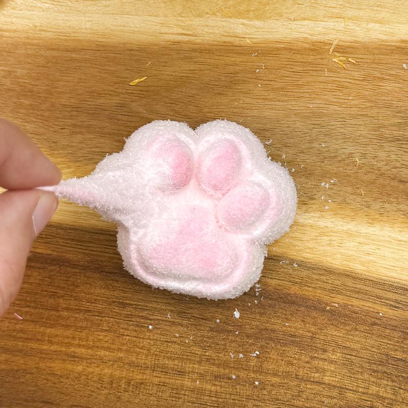 3 個ご購入につき 1 個進呈taonini 粉付き 中 ピンクぼかし猫爪，色つきの猫の爪 泥感　手作り無毒 食品級シリコン スクイーズ ゆっくりとした反動でストレス解消になるおもちゃ