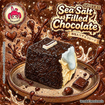 「海塩流心チョコレート」taonini 海塩流心チョコレート 泥感　手作り無毒 食品級シリコン スクイーズ ゆっくりとした反動でストレス解消になるおもちゃ