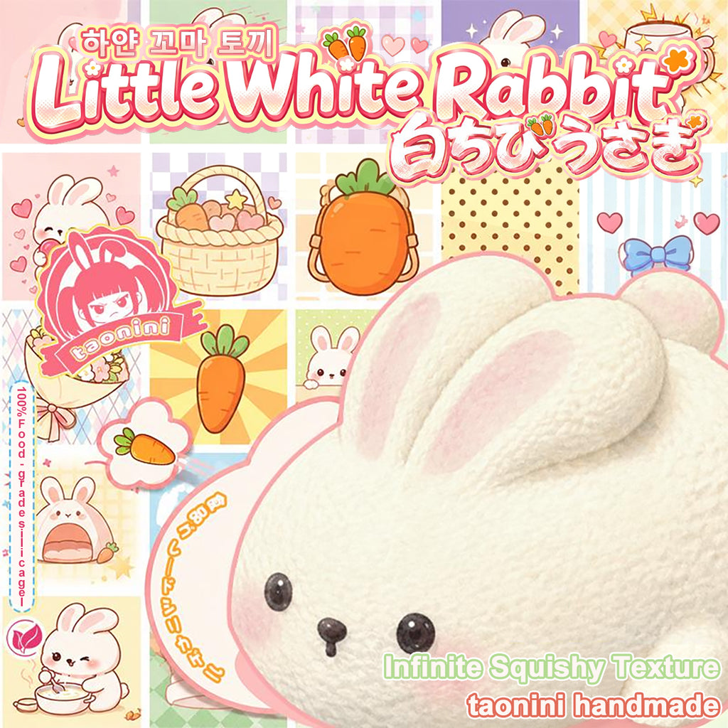 「ウサギちゃん」taoniniウサギちゃん泥感じ　手作り無毒 食品級シリコン スクイーズ 伸張玩具 スクイーズ ゆっくりとした反動でストレス解消になるおもちゃゆっくりとした反動でストレス解消になるおもちゃ